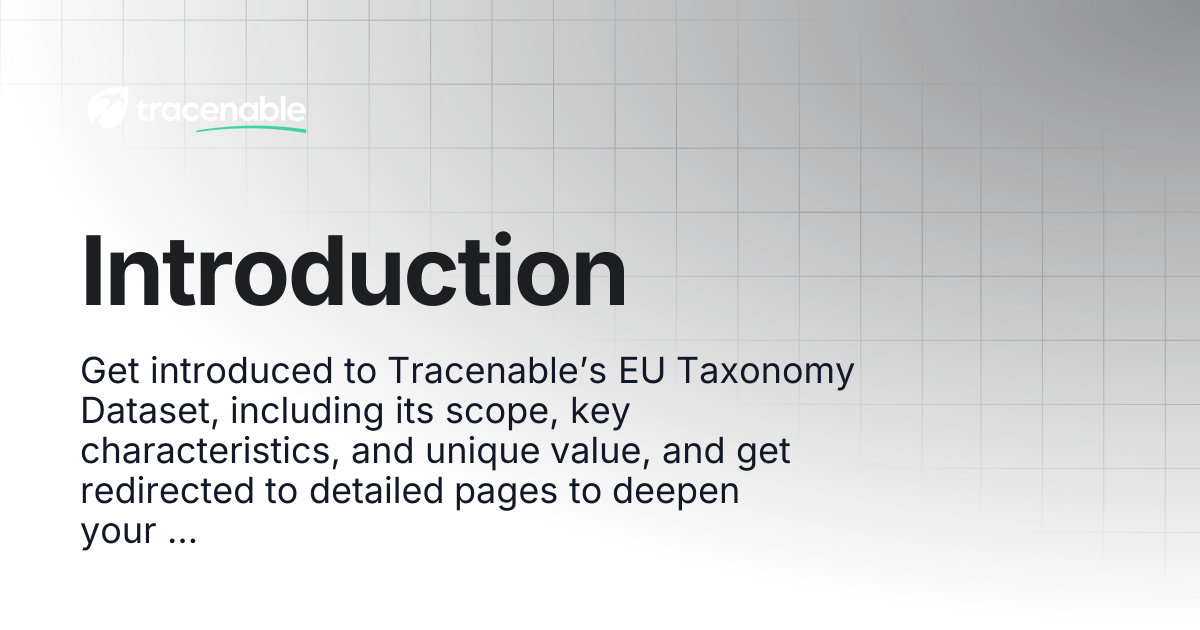 Introduction | Tracenable Documentation
