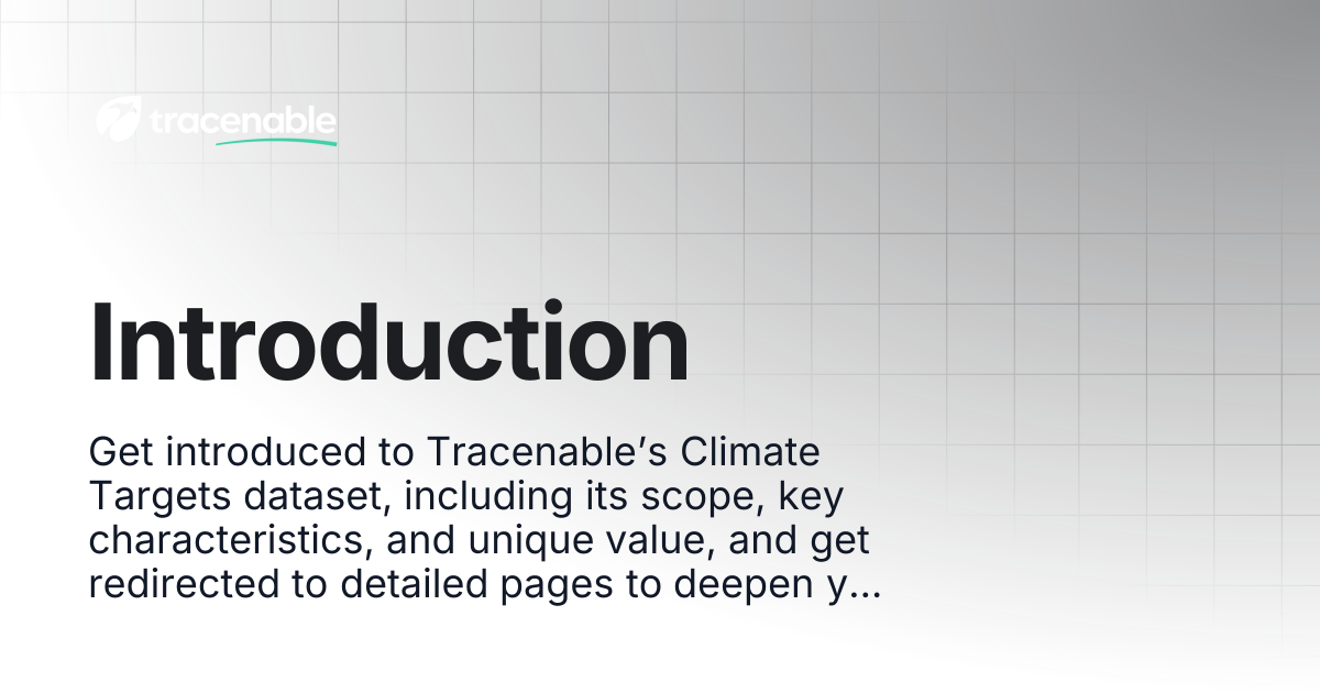 Introduction | Tracenable Documentation