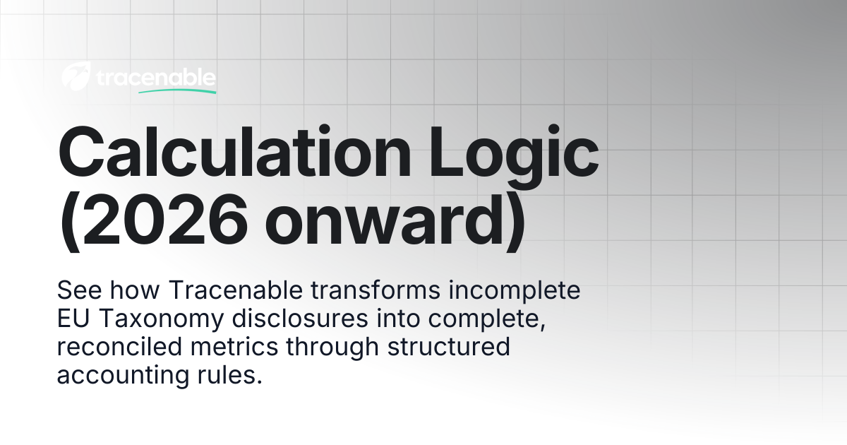 Calculation Logic (2026 onward) | Tracenable Documentation